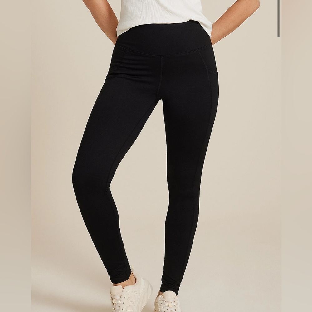 NWT Maurcies BLACK Super High Rise Luxe Pocket Legging XL Long